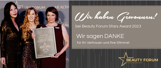 Wir haben gewonnen! Ein glänzender Abend beim Beauty Forum Stars Award 2023