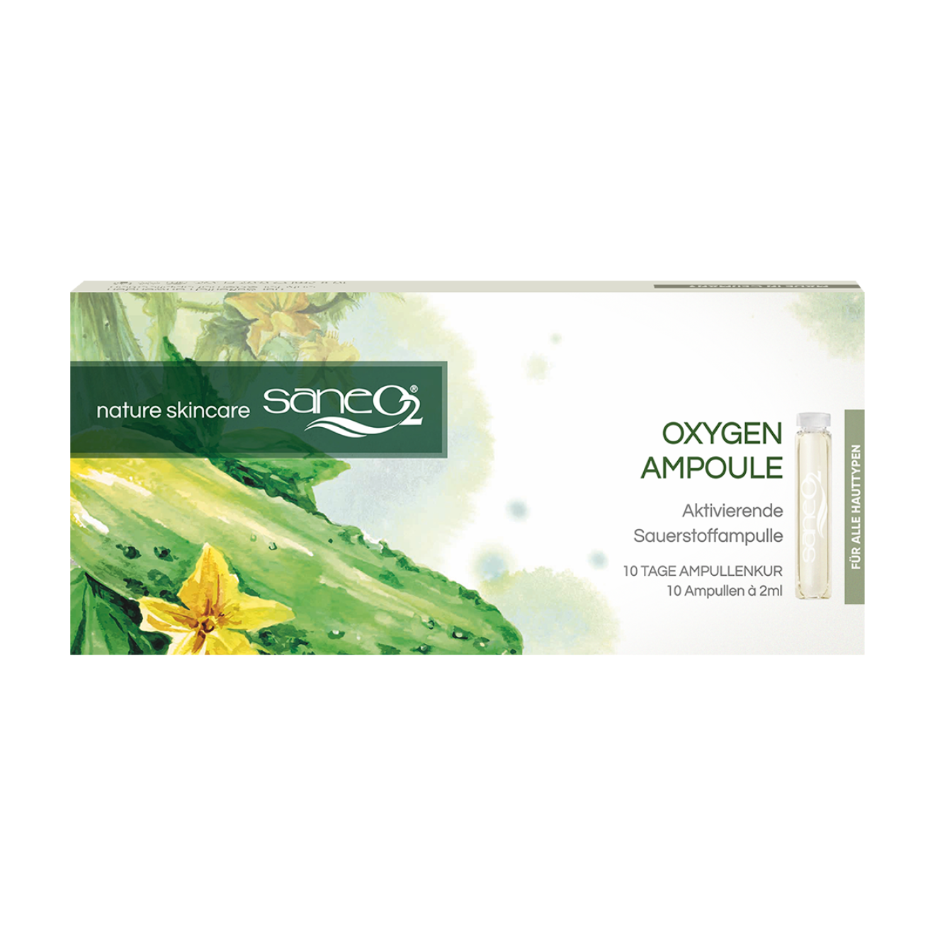 Saneo2 Oxygen Ampoule strafft und glättet die Haut