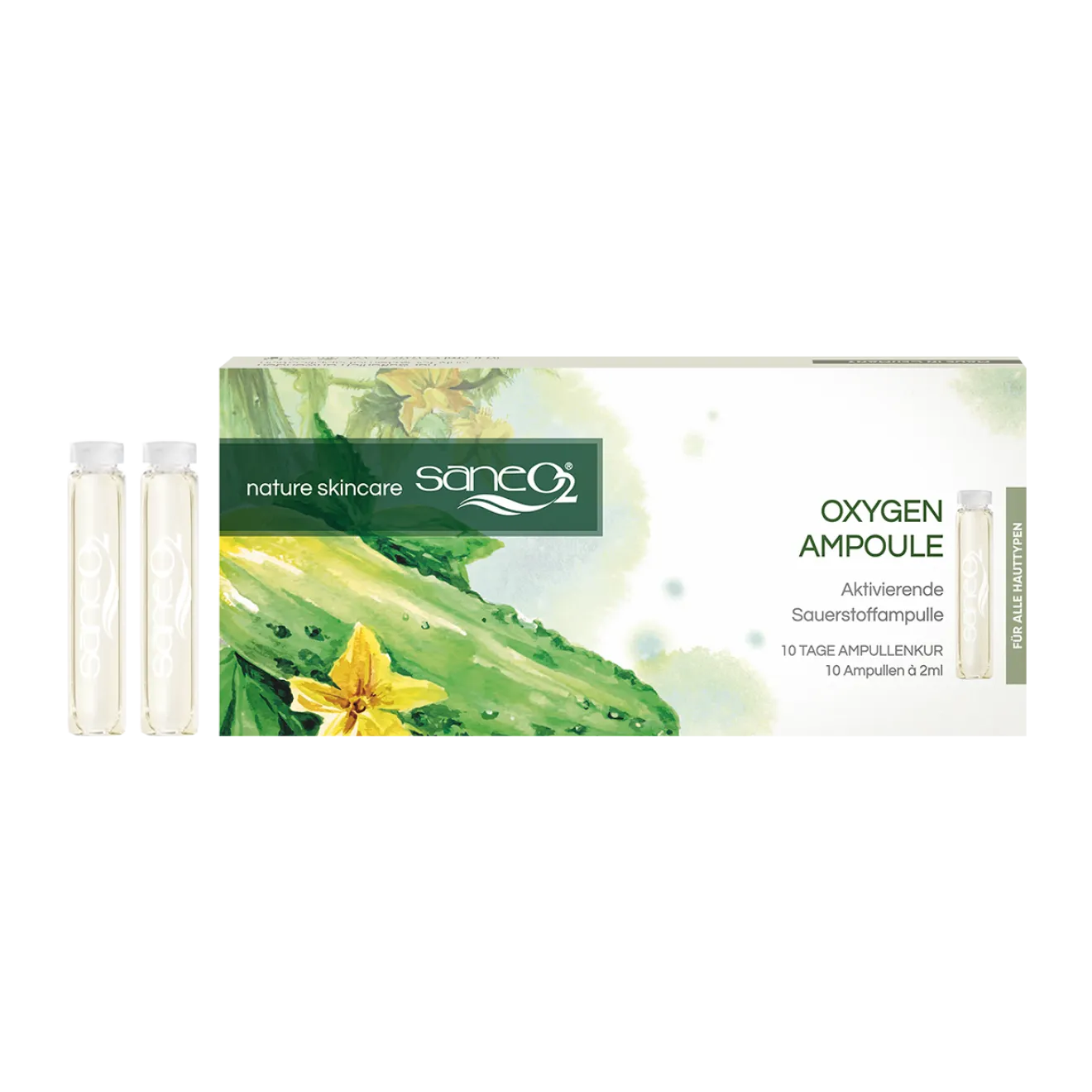 Saneo2 Oxygen Ampoule strafft und glättet die Haut