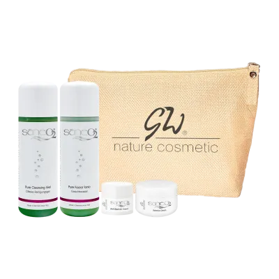 SaneO2® Travel & Starter kit for oily skin